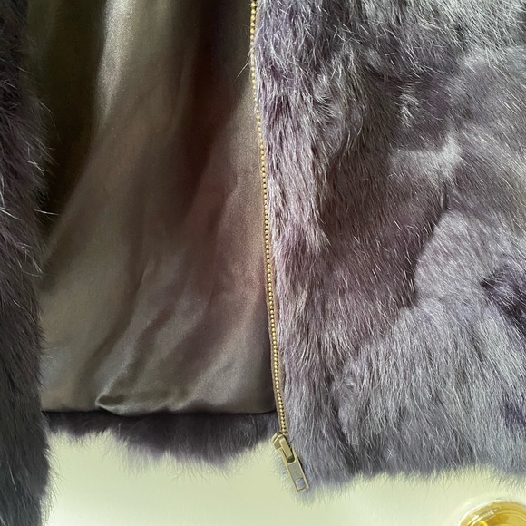 100% Real Rabbit Fur Vest Size S/M - Picture 5 of 7
